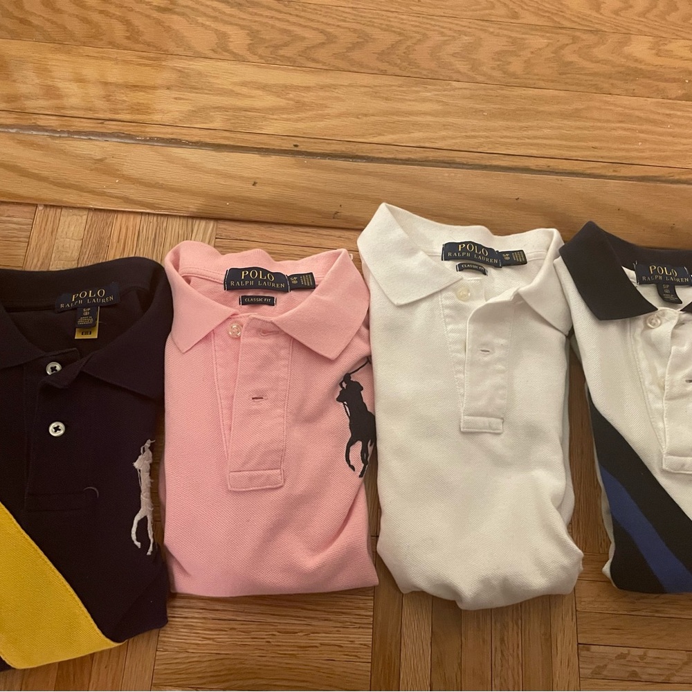 Polo short sleeve polo shirts. Boys size 8yrs old
